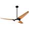 56" Modern Fan IC/Air3 DC Bronze and Maple LED Ceiling Fan with Remote