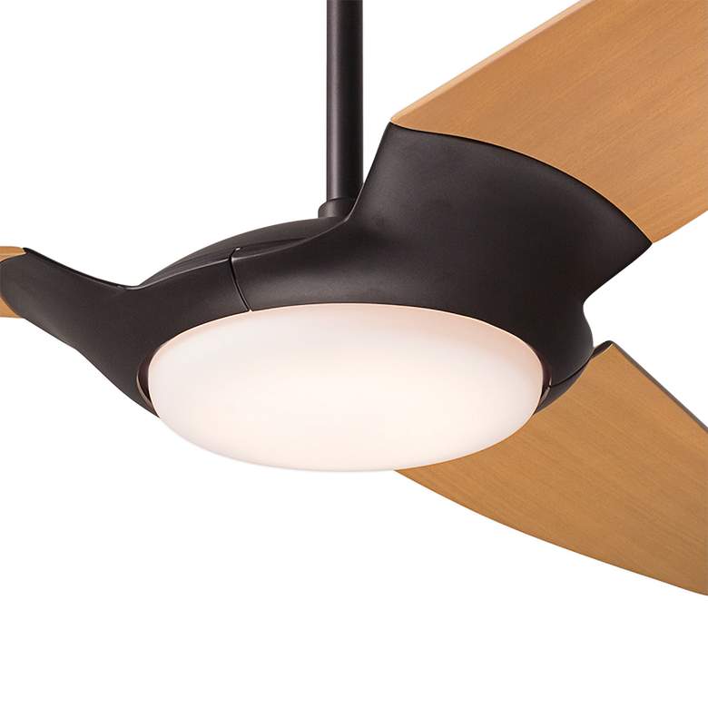 Image 3 56" Modern Fan IC/Air3 DC Bronze and Maple LED Ceiling Fan with Remote more views