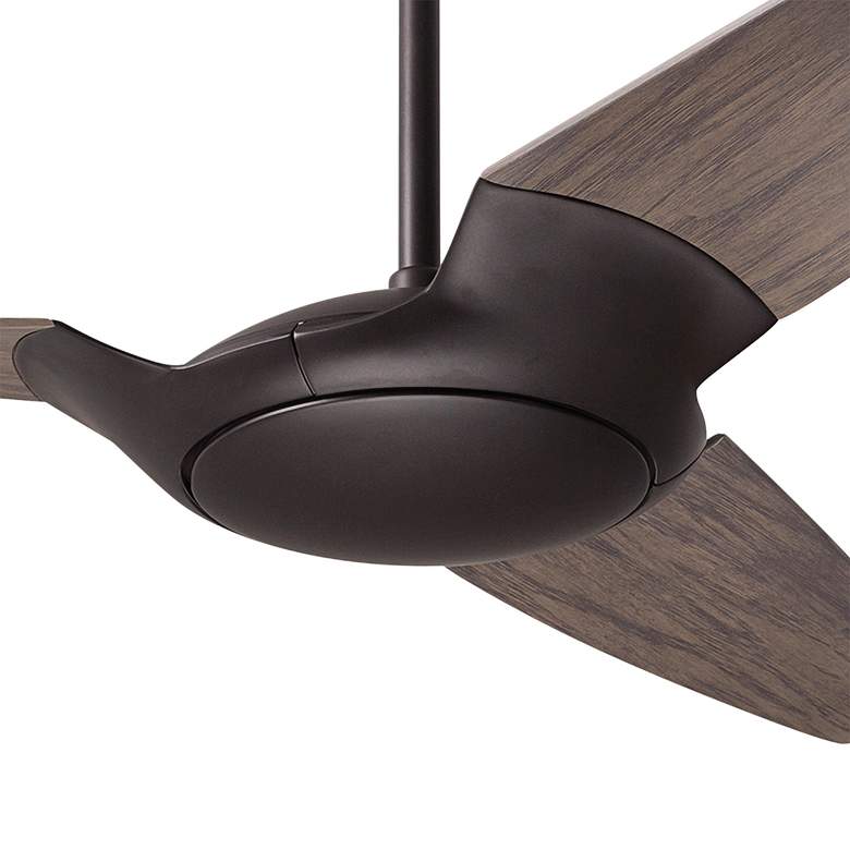 Image 3 56" Modern Fan IC/Air3 DC Bronze Graywash Damp Rated Fan with Remote more views