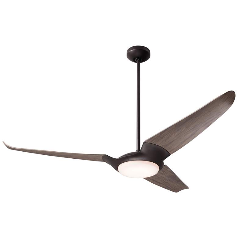 Image 2 56" Modern Fan IC/Air3 DC Dark Bronze Graywash LED Fan with Remote