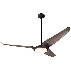 Image2 of 56" Modern Fan IC/Air3 DC Dark Bronze Graywash LED Fan with Remote