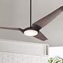 56" Modern Fan IC/Air3 DC Dark Bronze Graywash LED Fan with Remote
