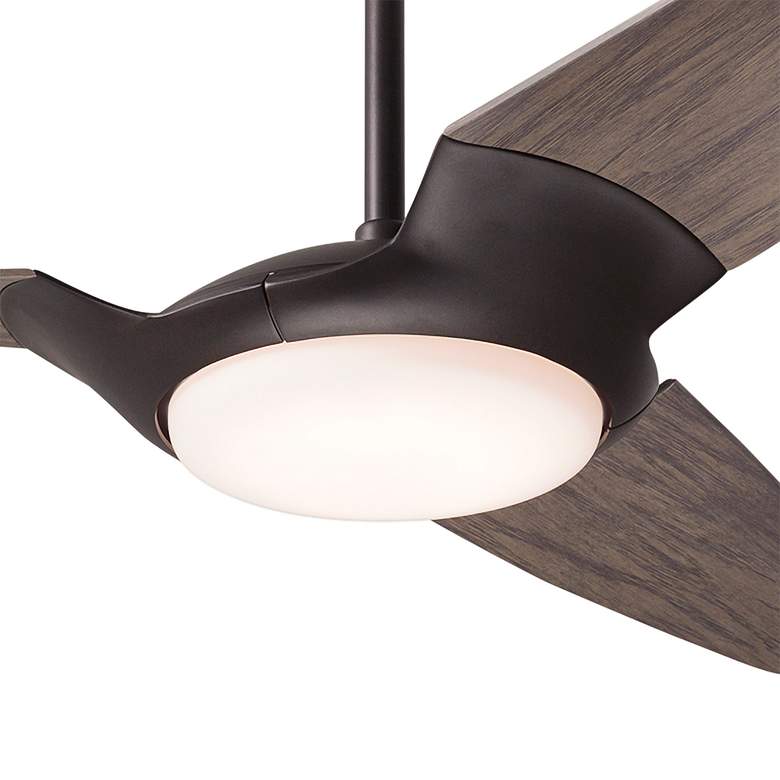 Image 3 56" Modern Fan IC/Air3 DC Dark Bronze Graywash LED Fan with Remote more views