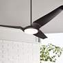 56" Modern Fan IC/Air3 DC Dark Bronze LED Ceiling Fan with Remote