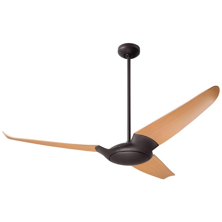 Image 2 56" Modern Fan IC/Air3 DC Dark Bronze Maple Ceiling Fan with Remote