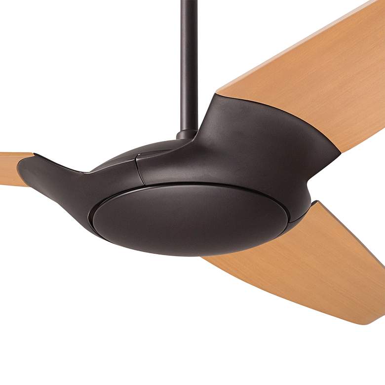 Image 3 56" Modern Fan IC/Air3 DC Dark Bronze Maple Ceiling Fan with Remote more views
