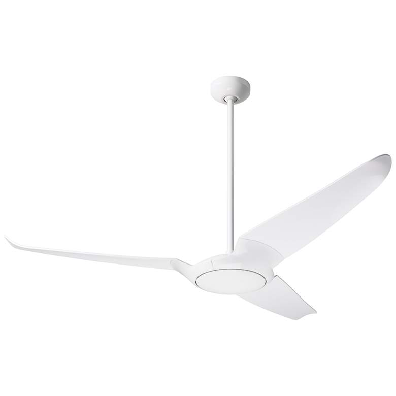 Image 2 56" Modern Fan IC/Air3 DC Gloss White Ceiling Fan with Remote