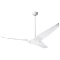 56&quot; Modern Fan IC/Air3 DC Gloss White Ceiling Fan with Remote