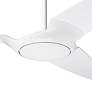 56" Modern Fan IC/Air3 DC Gloss White Ceiling Fan with Remote