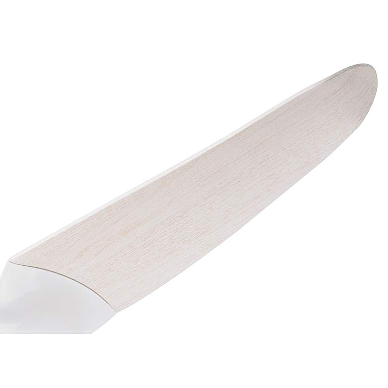 Image 4 56" Modern Fan IC/Air3 DC Gloss White Whitewash LED Fan with Remote more views
