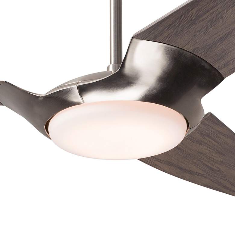 Image 3 56" Modern Fan IC/Air3 DC Nickel Graywash LED Damp Fan with Remote more views