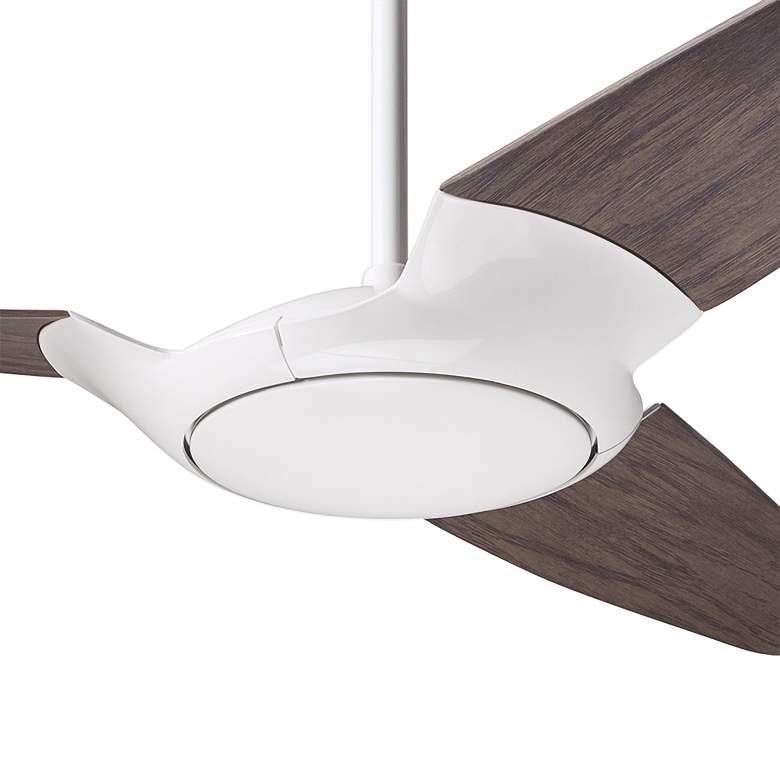 Image 3 56" Modern Fan IC/Air3 DC White and Graywash Ceiling Fan with Remote more views