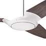 56" Modern Fan IC/Air3 DC White and Graywash Ceiling Fan with Remote
