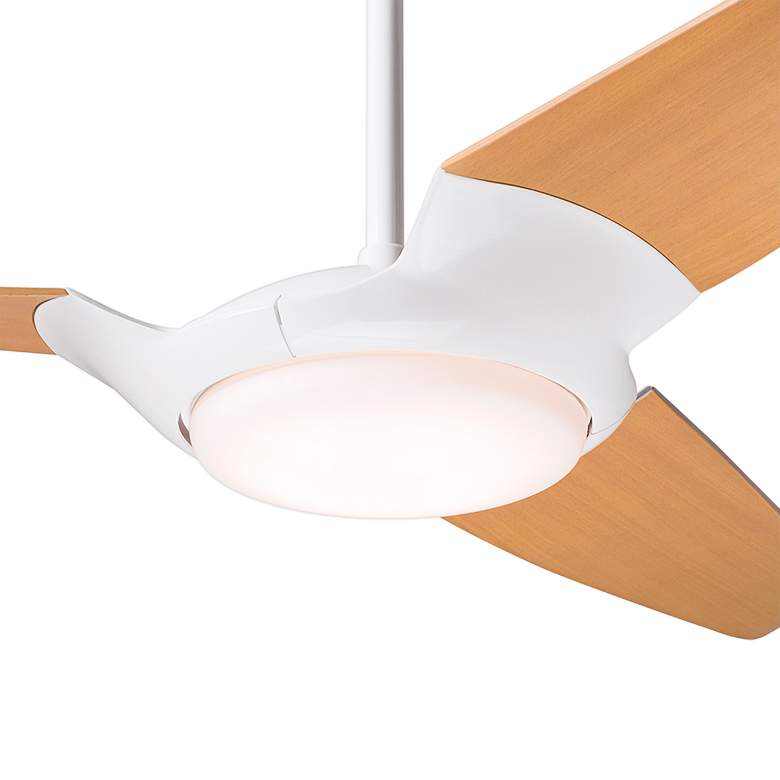 Image 3 56" Modern Fan IC/Air3 DC White and Maple LED Ceiling Fan with Remote more views