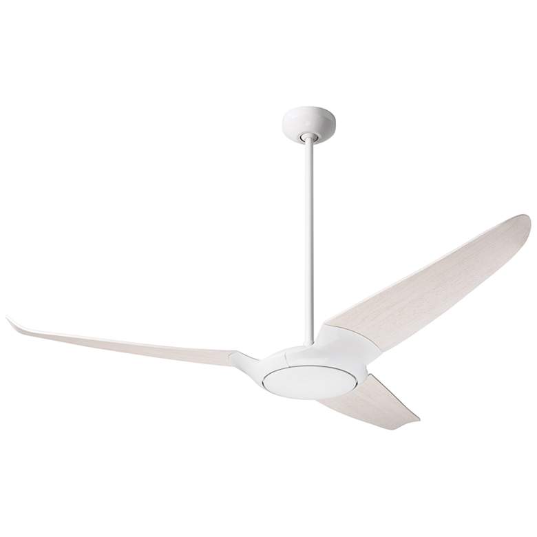 Image 2 56" Modern Fan IC/Air3 DC Whitewash Damp Rated Ceiling Fan with Remote