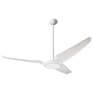 56" Modern Fan IC/Air3 DC Whitewash Damp Rated Ceiling Fan with Remote