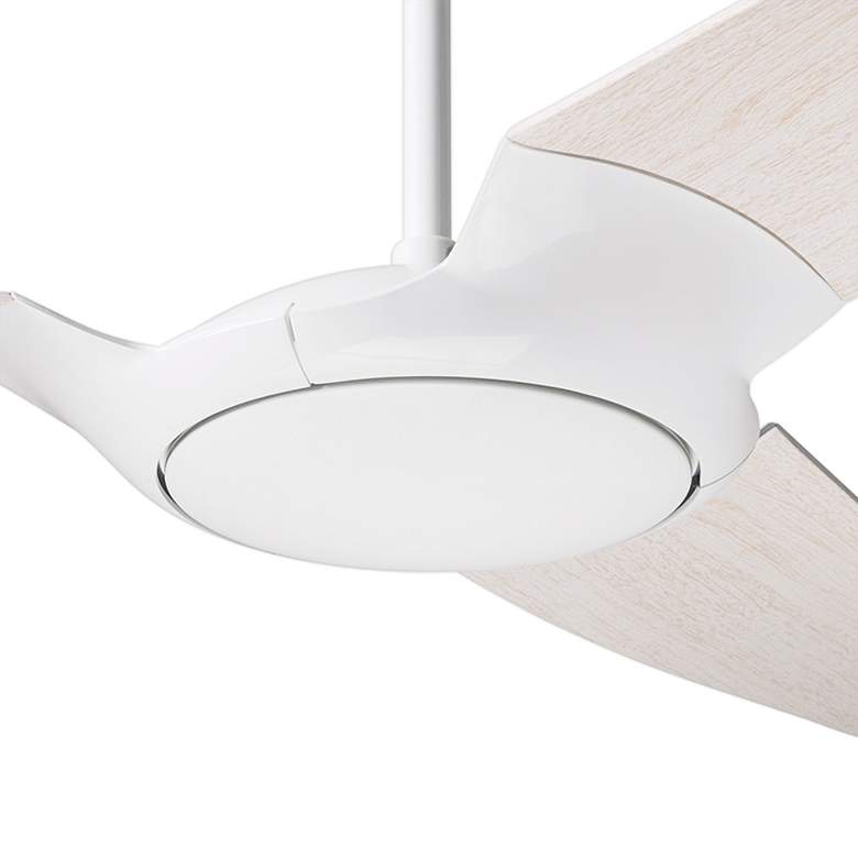 Image 3 56" Modern Fan IC/Air3 DC Whitewash Damp Rated Ceiling Fan with Remote more views