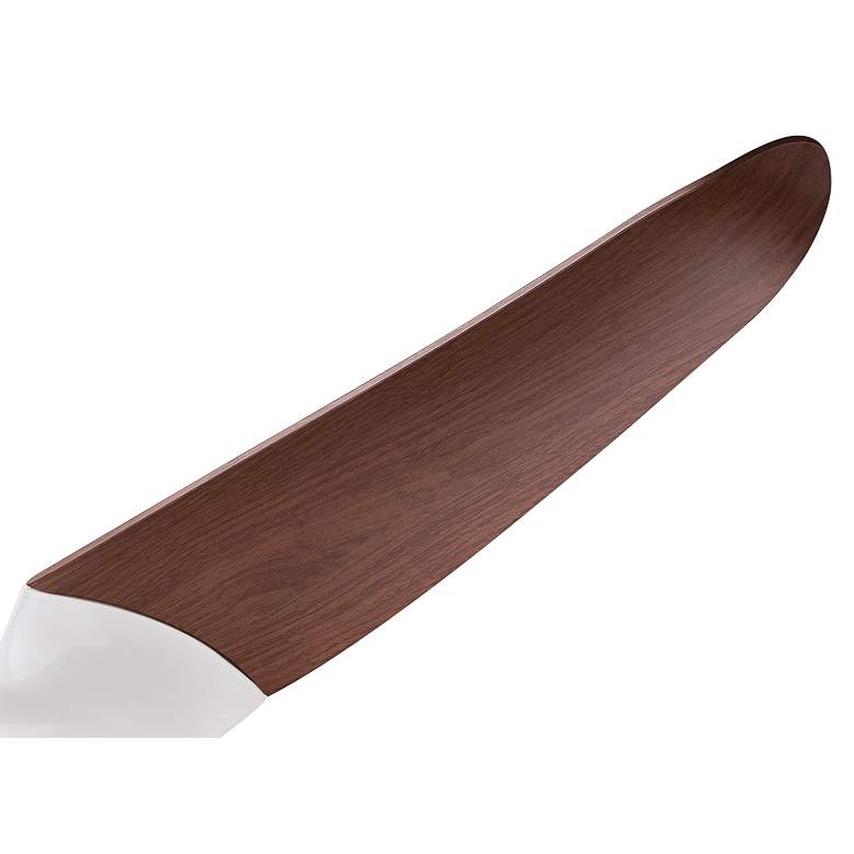 Image 4 56" Modern Fan IC/Air3 Gloss White Mahogany LED Damp Fan with Remote more views