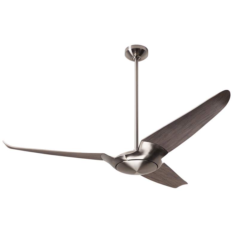 Image 2 56" Modern Fan IC/Air3 Nickel and Graywash Damp Rated Fan with Remote