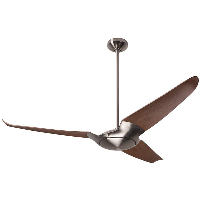 Image 2 56" Modern Fan IC/Air3 Nickel Mahogany Damp Rated DC Fan with Remote