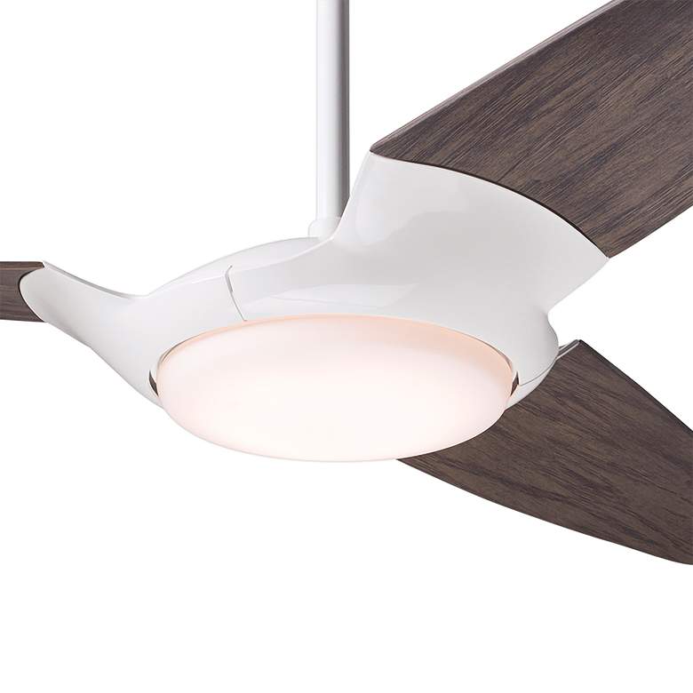 Image 3 56" Modern Fan IC/Air3 White and Graywash LED Ceiling Fan with Remote more views