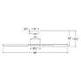 6_56" Modern Forms Cervantes Bronze LED Smart Ceiling Fan more views