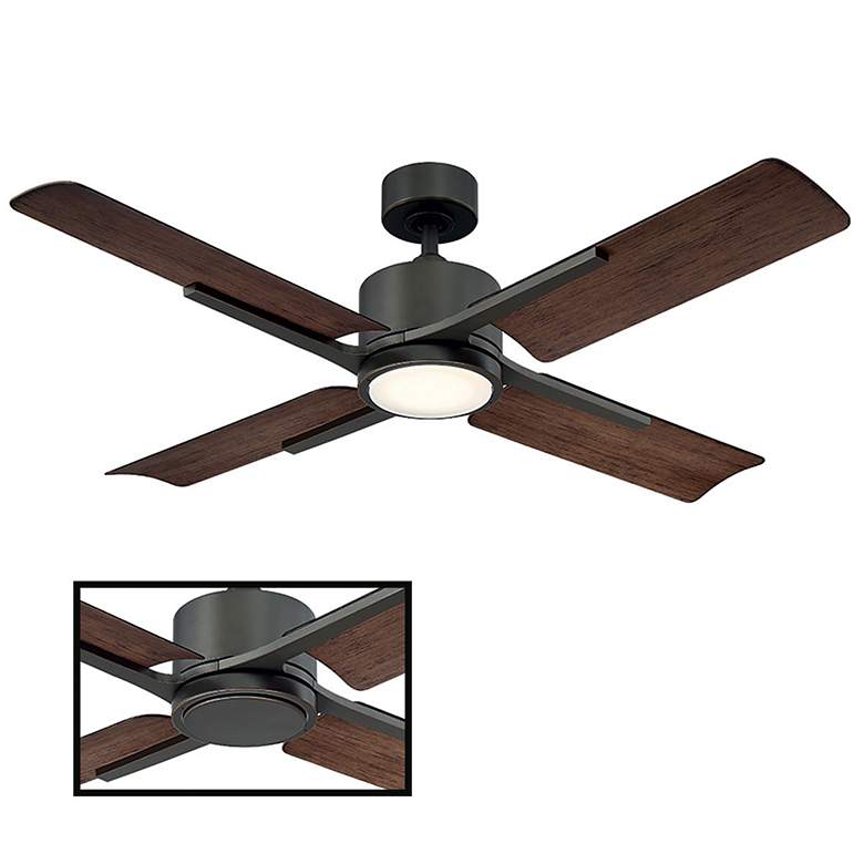 Image 3 56" Modern Forms Cervantes Bronze LED Wet Smart Ceiling Fan more views