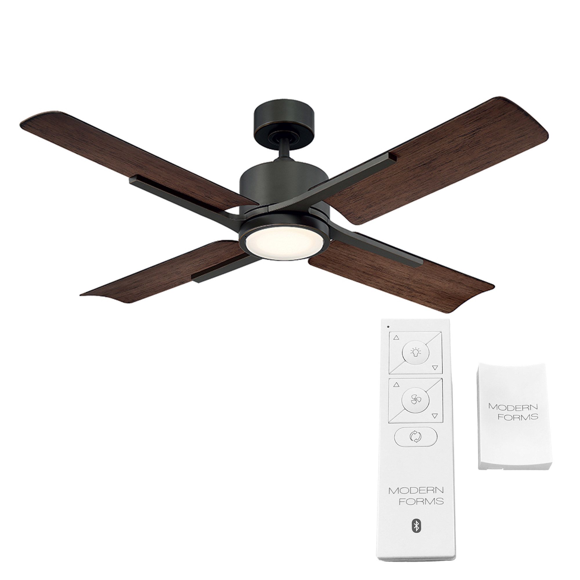 56" Modern Forms Cervantes Bronze LED Wet Smart Ceiling Fan