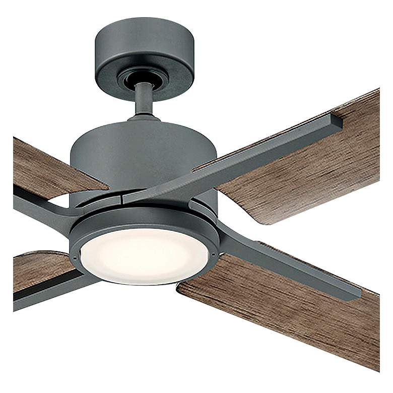 Image 3 56" Modern Forms Cervantes Graphite LED Outdoor Smart Ceiling Fan more views