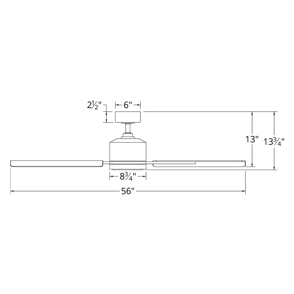 Image 7 56" Modern Forms Cervantes LED Graphite 4-Blade Smart Fan Made to Orde more views