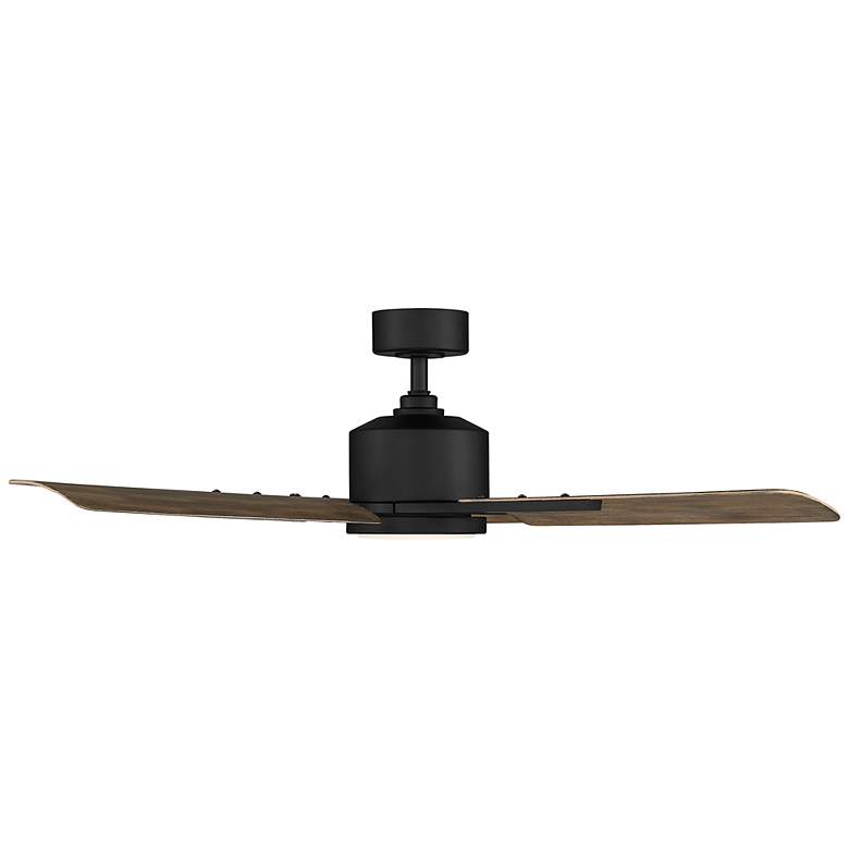 Image 4 56 inch Modern Forms Cervantes LED Wet Rated Matte Black Smart Ceiling Fan more views