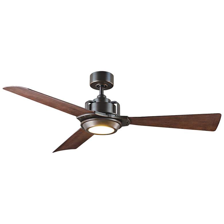Image 2 56" Modern Forms Osprey Bronze Wet LED Smart Ceiling Fan