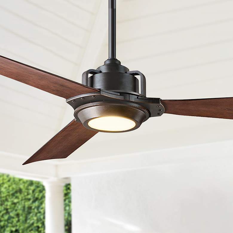 Image 1 56" Modern Forms Osprey Bronze Wet LED Smart Ceiling Fan