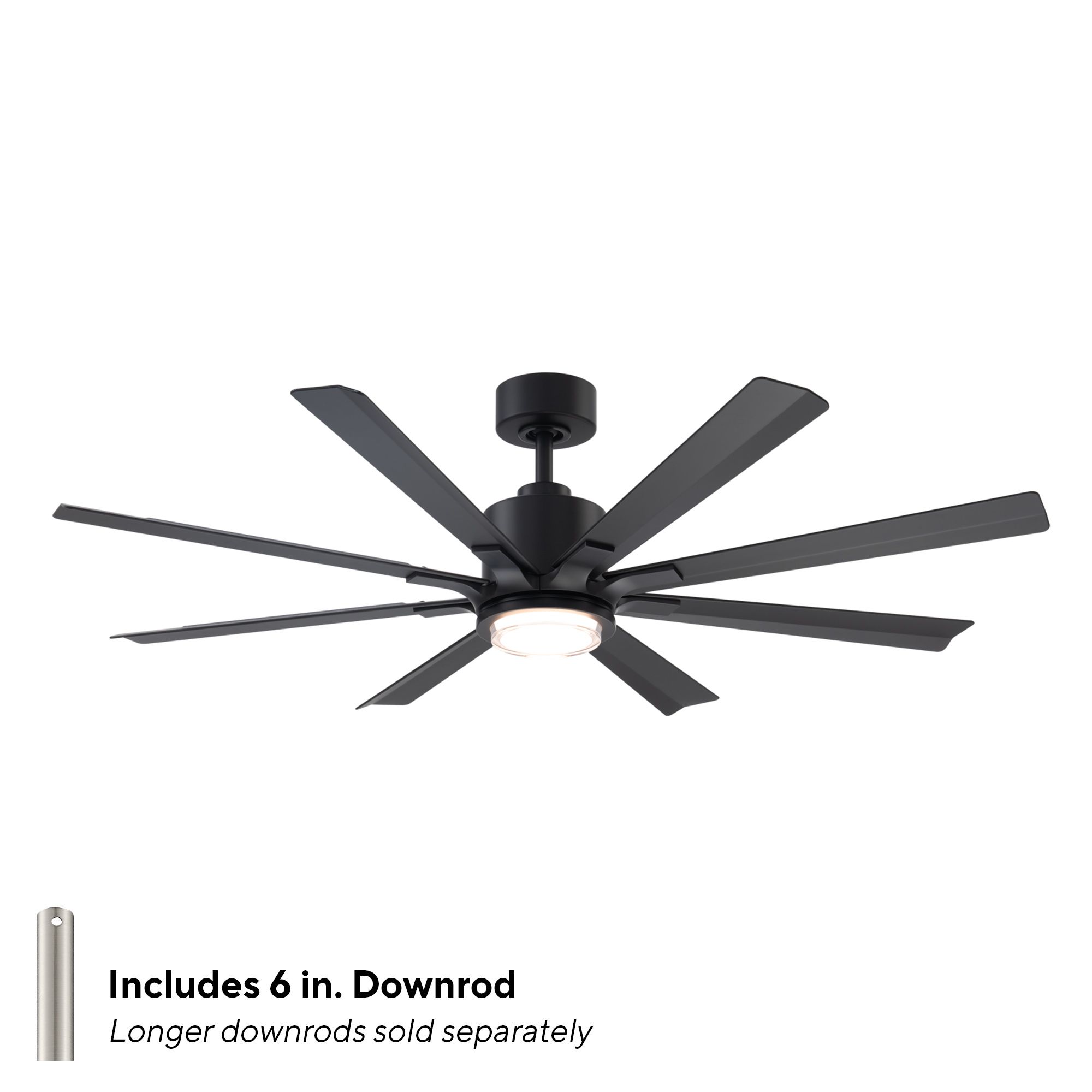 Image 6 56" Modern Forms Size Matters Matte Blac more views