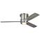 56" Monte Carlo Aerotour Nickel and Silver LED Hugger Fan with Remote