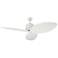 56" Monte Carlo Delray Matte White Outdoor Ceiling Fan