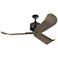56" Monte Carlo Dylan Pewter and Oak Wet-Rated Ceiling Fan