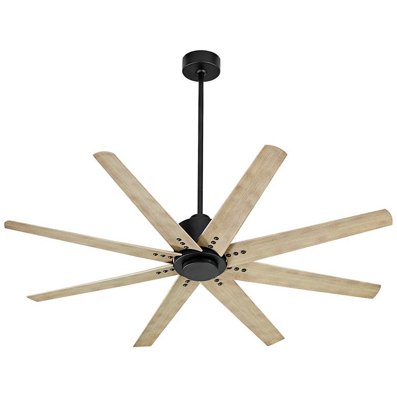 Image 2 56" Oxygen Fleet Black and Gray Outdoor Ceiling Fan with Remote