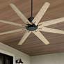 1_56" Oxygen Fleet Black and Gray Outdoor Ceiling Fan with Remote