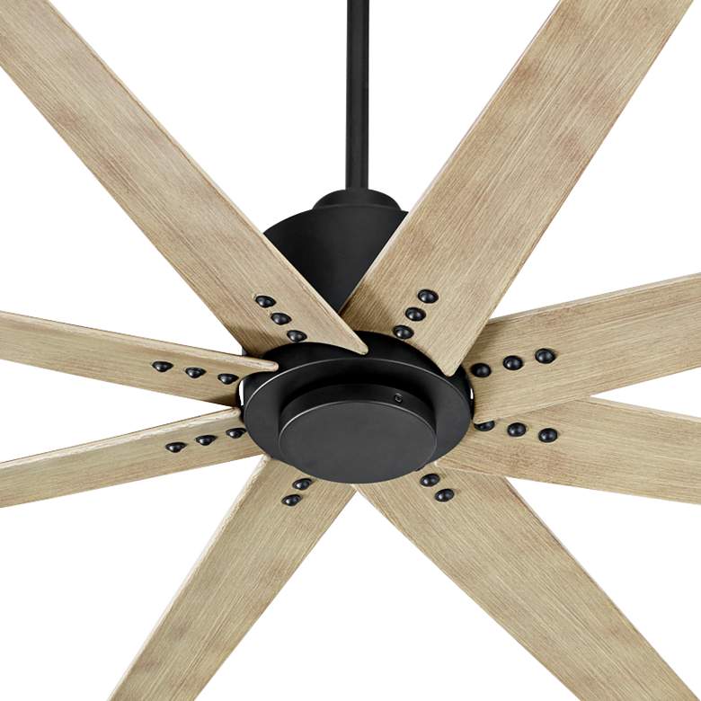 Image 3 56" Oxygen Fleet Black and Gray Outdoor Ceiling Fan with Remote more views