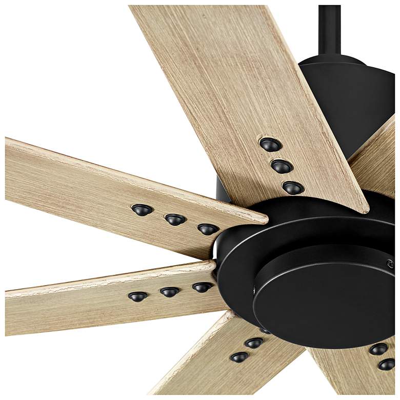 Image 4 56" Oxygen Fleet Black and Gray Outdoor Ceiling Fan with Remote more views