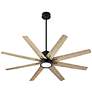5_56" Oxygen Fleet Black and Gray Outdoor Ceiling Fan with Remote more views