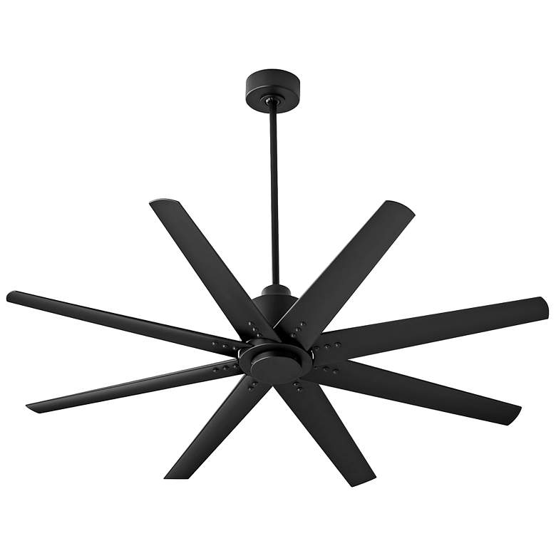 Image 1 56" Oxygen Fleet Black Outdoor Ceiling Fan with Remote