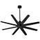 56" Oxygen Fleet Black Outdoor Ceiling Fan with Remote