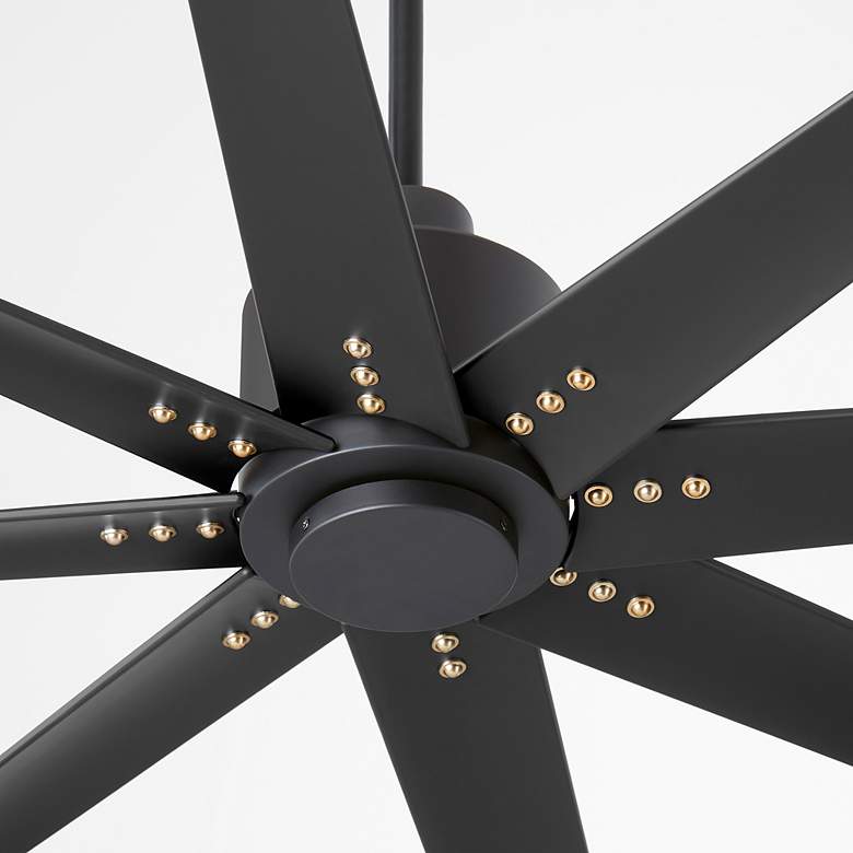 Image 3 56" Oxygen Fleet Black Outdoor Ceiling Fan with Remote more views
