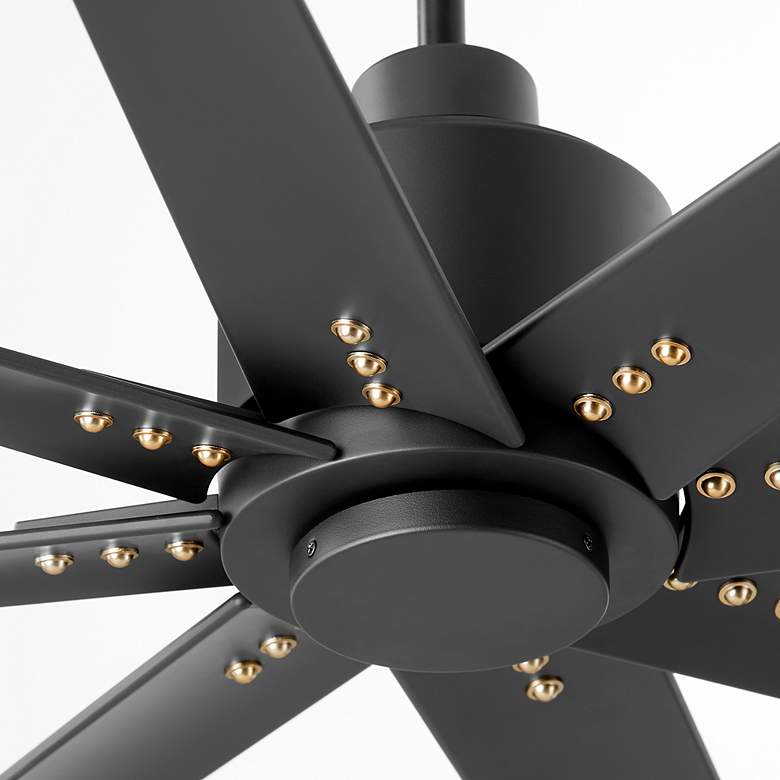 Image 4 56" Oxygen Fleet Black Outdoor Ceiling Fan with Remote more views