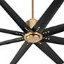 4_56" Oxygen Fleet Brass and Black Outdoor Ceiling Fan with Remote more views