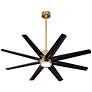 5_56" Oxygen Fleet Brass and Black Outdoor Ceiling Fan with Remote more views