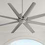 1_56" Oxygen Fleet Satin Nickel Outdoor Ceiling Fan with Remote