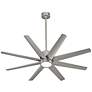 5_56" Oxygen Fleet Satin Nickel Outdoor Ceiling Fan with Remote more views